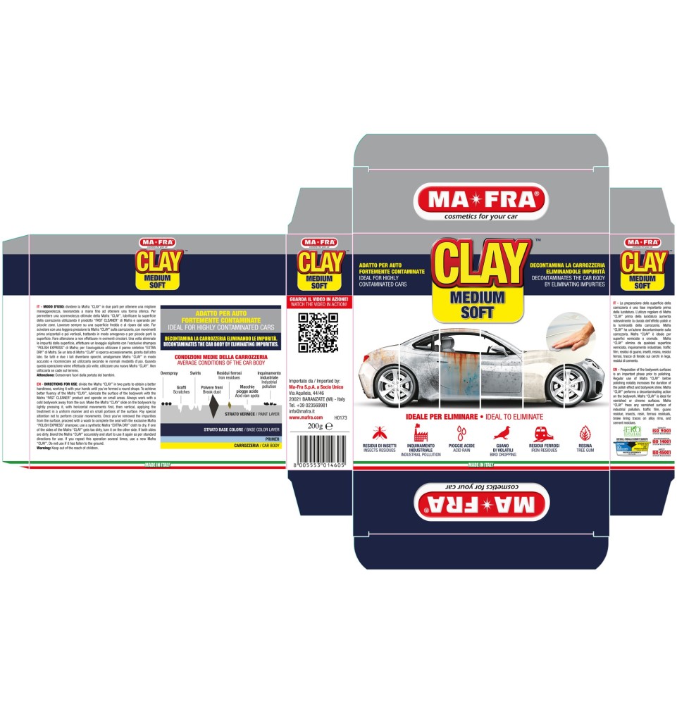 Clay Medium Past pasta decontaminante auto chiare