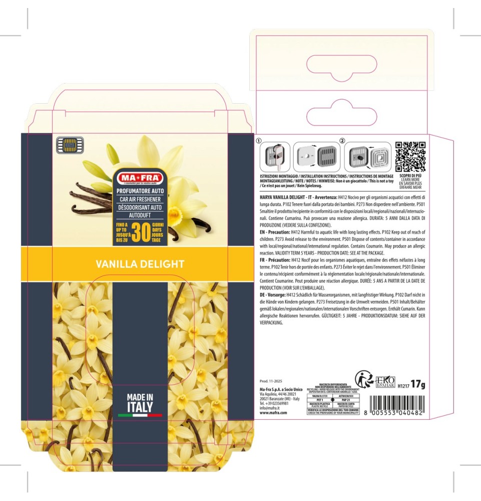 Harya - Profumatore da bocchetta per auto | 6 Fragranze