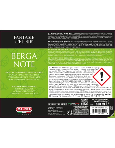 Fantasie d’Elisir - Profumo ambiente elegante | 6 Fragranze