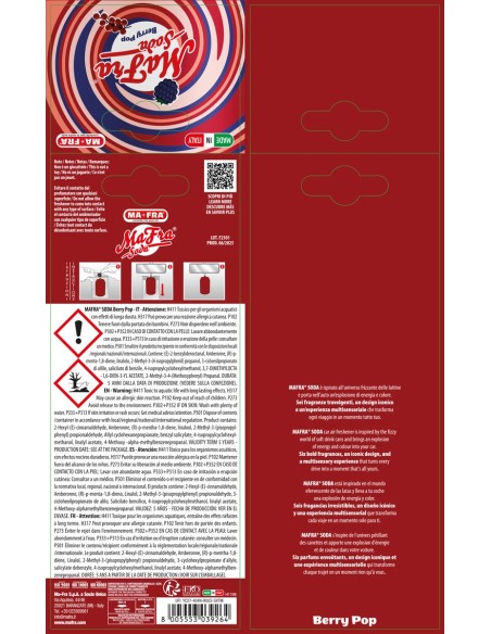 MA-FRA SODA - Il Profumatore Auto Pop e Frizzante| 6 Fragranze