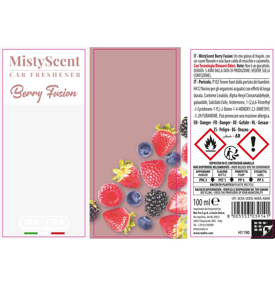 MistyScent Spray - Profumatore per auto 100ml | 6 Fragranze Esclusive