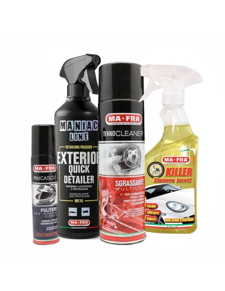 Kit Pulizia Moto e Scooter | pulizia completa moto e scooter| Mafra