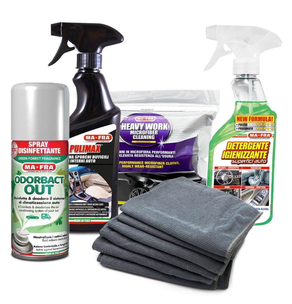 Kit Completo Purificazione Abitacolo Auto | Regalati la gioia di guidare un'auto pulita | Mafra