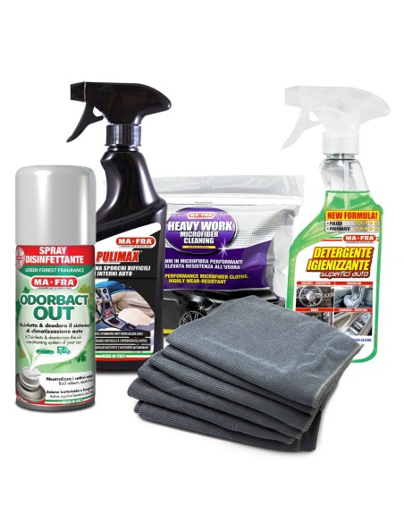 Kit Completo Purificazione Abitacolo Auto | Regalati la gioia di guidare un'auto pulita | Mafra