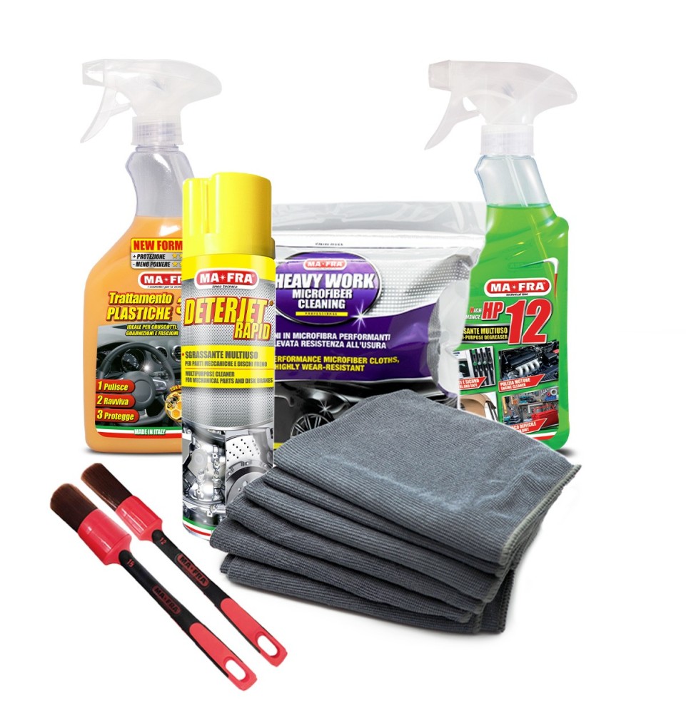 Kit completo pulizia vano motore | Prodotti per la pulizia del vano motore Mafra Shop