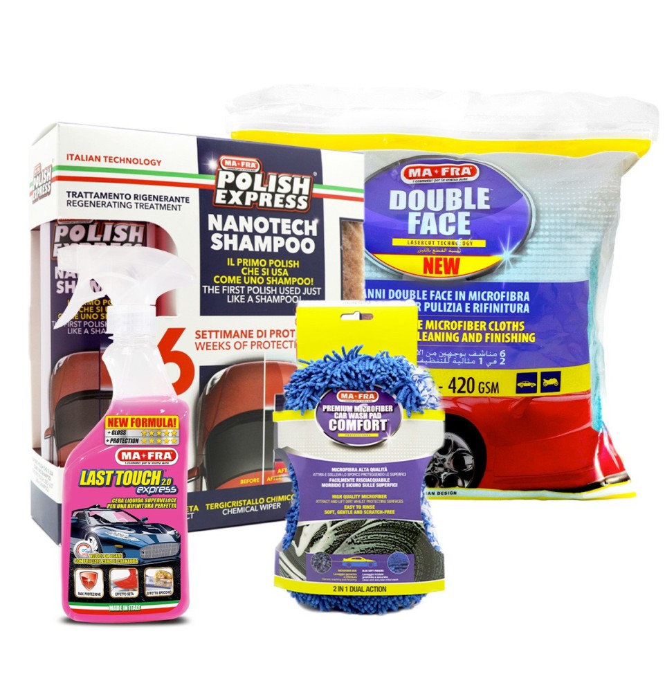 Kit Lavaggio Auto Nanotecnologico | per un lavaggio auto con risultati eccezionali  | Mafra