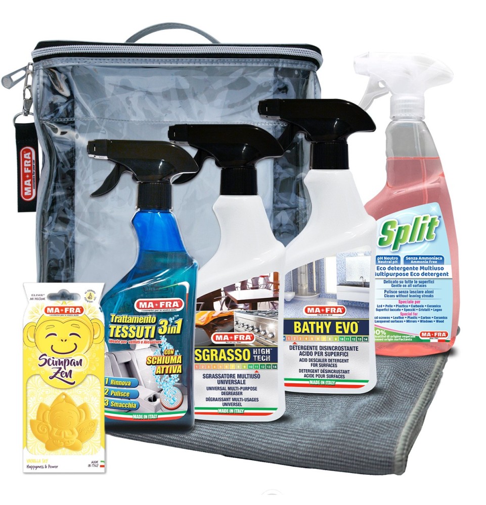 Kit da viaggio Pulizia Interni Camper | pulizia completa degli interni | Mafra