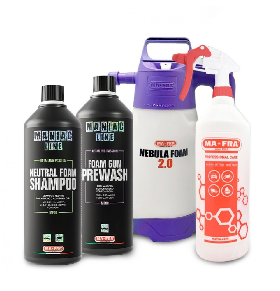 Kit Maniac Line Lavaggio Self Service| Kit lavaggio auto completo | Mafra Shop