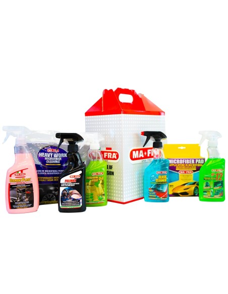 Kit box red lavaggio interni in pelle | Kit completo pulizia interni in pelle | Mafra Shop