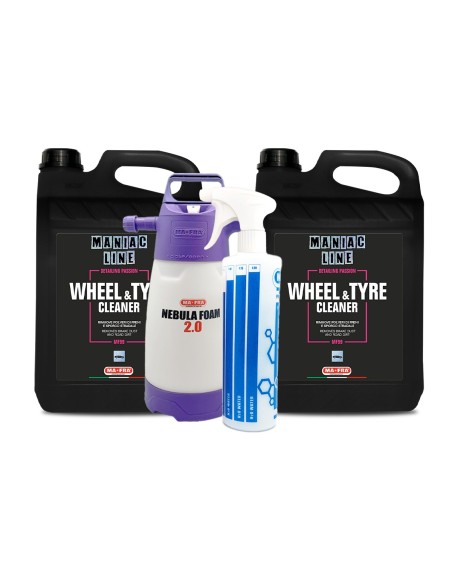 Kit Pulizia Cerchi Auto Maniac Line Maxi Formato Maxi Risparmio