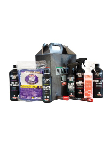 Kit Box Black Lavaggio Esterno Maniac Line | Kit completo lavaggio auto