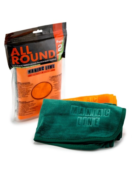 All Round panni microfibra pulizia superfici auto Maniac Line