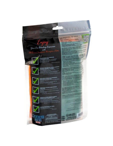 All Round panni microfibra pulizia superfici auto Maniac Line