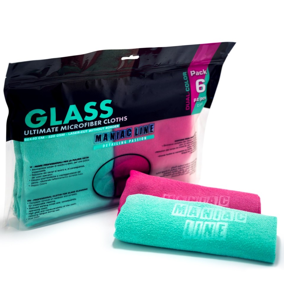 Glass Ultimate Microfiber Cloth panno pulizia vetri Maniac Line