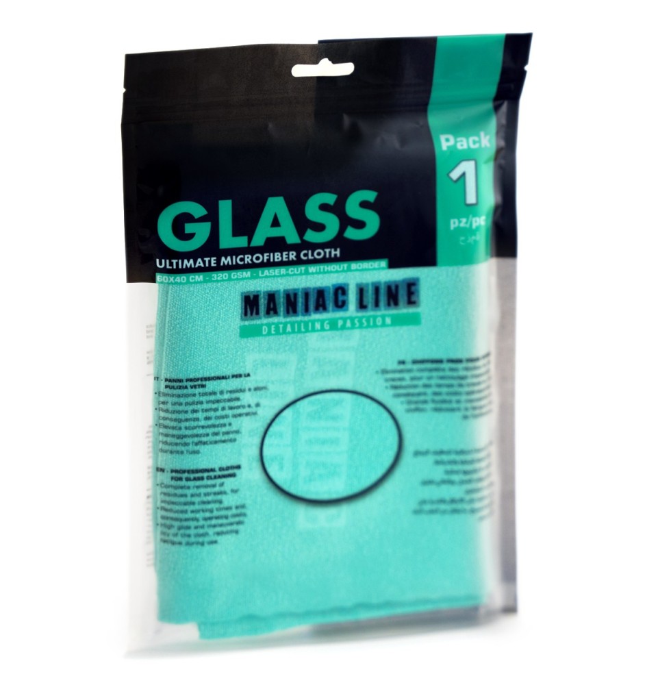 Glass Ultimate Microfiber Cloth panno pulizia vetri Maniac Line