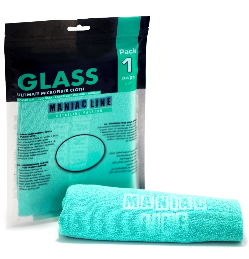 Glass Ultimate Microfiber Cloth panno pulizia vetri Maniac Line