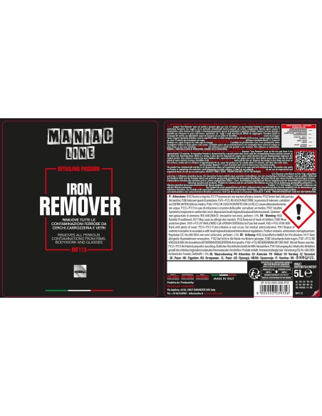 Iron Remover | Decontaminante Ferroso | Maniac Line
