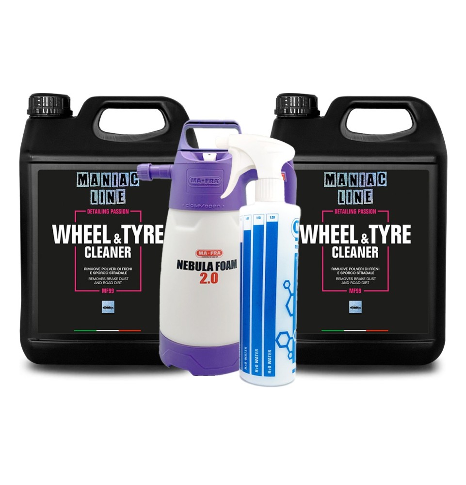 Kit Pulizia Cerchi Auto Maniac Line Maxi Formato Maxi Risparmio