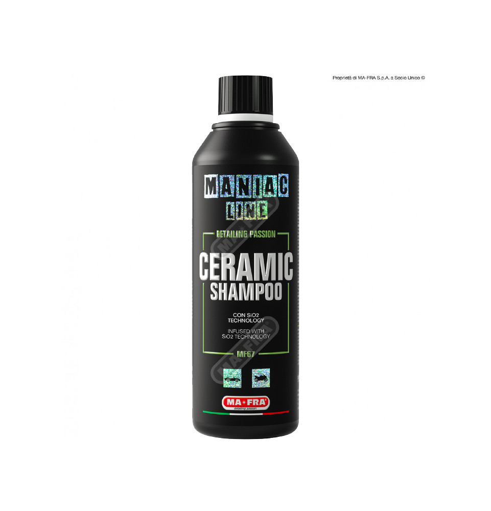 Ceramic Shampoo 500ml Maniac shampoo per auto formula 3 in 1