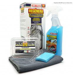 KIT PULIZIA AUTO MA-FRA detergente elimina resina insetti pulisci  carrozzeria vetri auto PROFUMATORE IN REGALO : : Auto e Moto