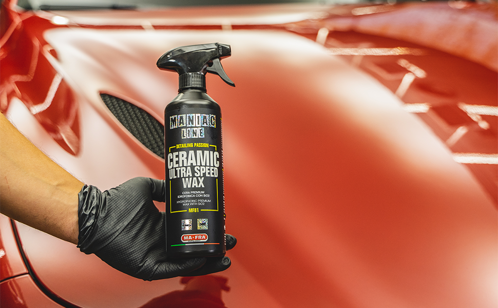 Povanjer Rivestimento spray in ceramica per auto – Kit di cera
